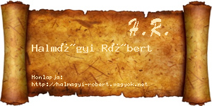Halmágyi Róbert névjegykártya