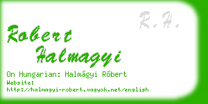 robert halmagyi business card